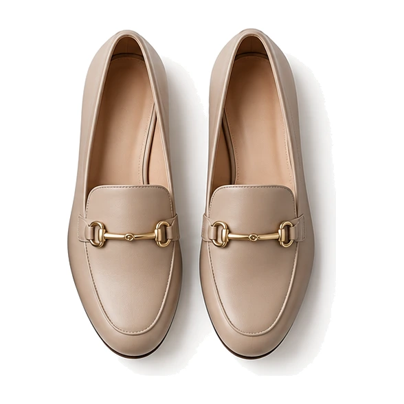 Beige loafers